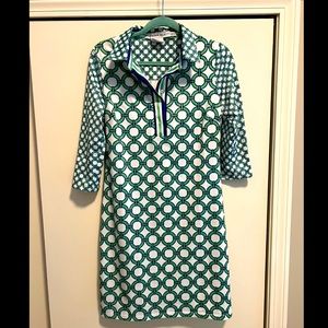 Gretchen Scott size small nautical collared shirt dress